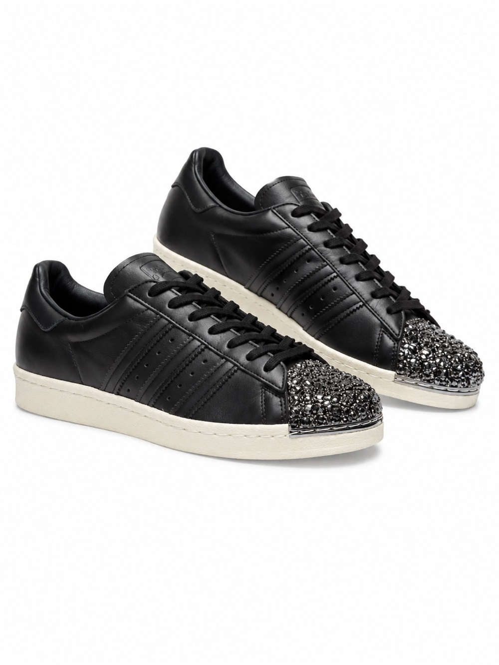 Adidas Superstar 80s 3D Metal Toe Black Sneakers 6.5